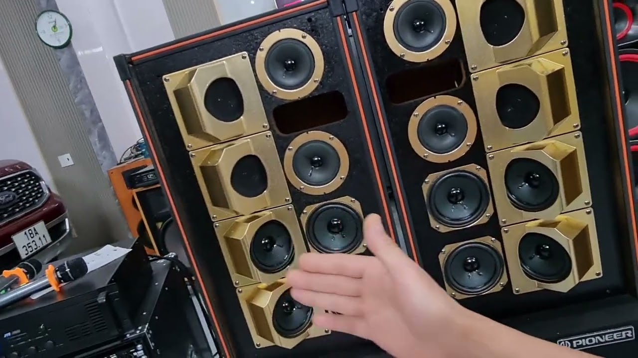 Pioneer cs-v12gol japan siêu phẩm nghe nhìn & karaoke uy lực như sấm. Cao 1.2m /720w  lh 0966866552