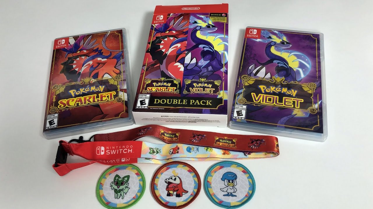 Pok&eacute;mon Scarlet & Violet Double Pack with GameStop Pre-Order Bonuses