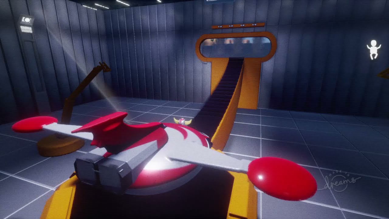 Dreams PS4: Grendizer game (transformation+take-off)