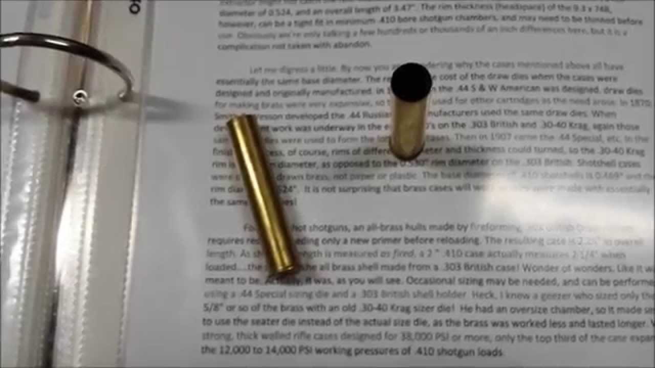 .410 Brass Shotshell Follow-Up