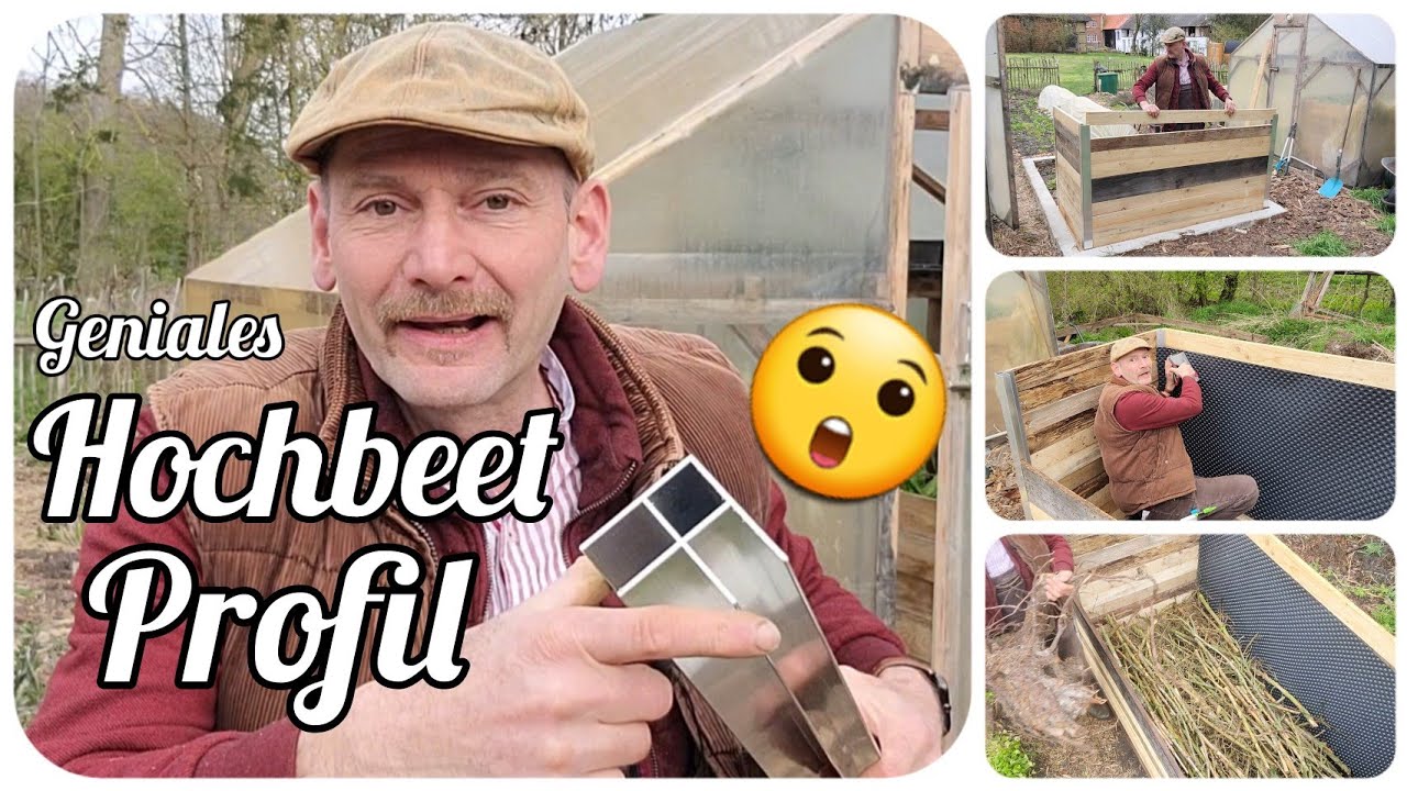 Hochbeet selber bauen 🌱 in 3 Schritten erklärt Mit diesem Profil geht es ganz einfach :-)