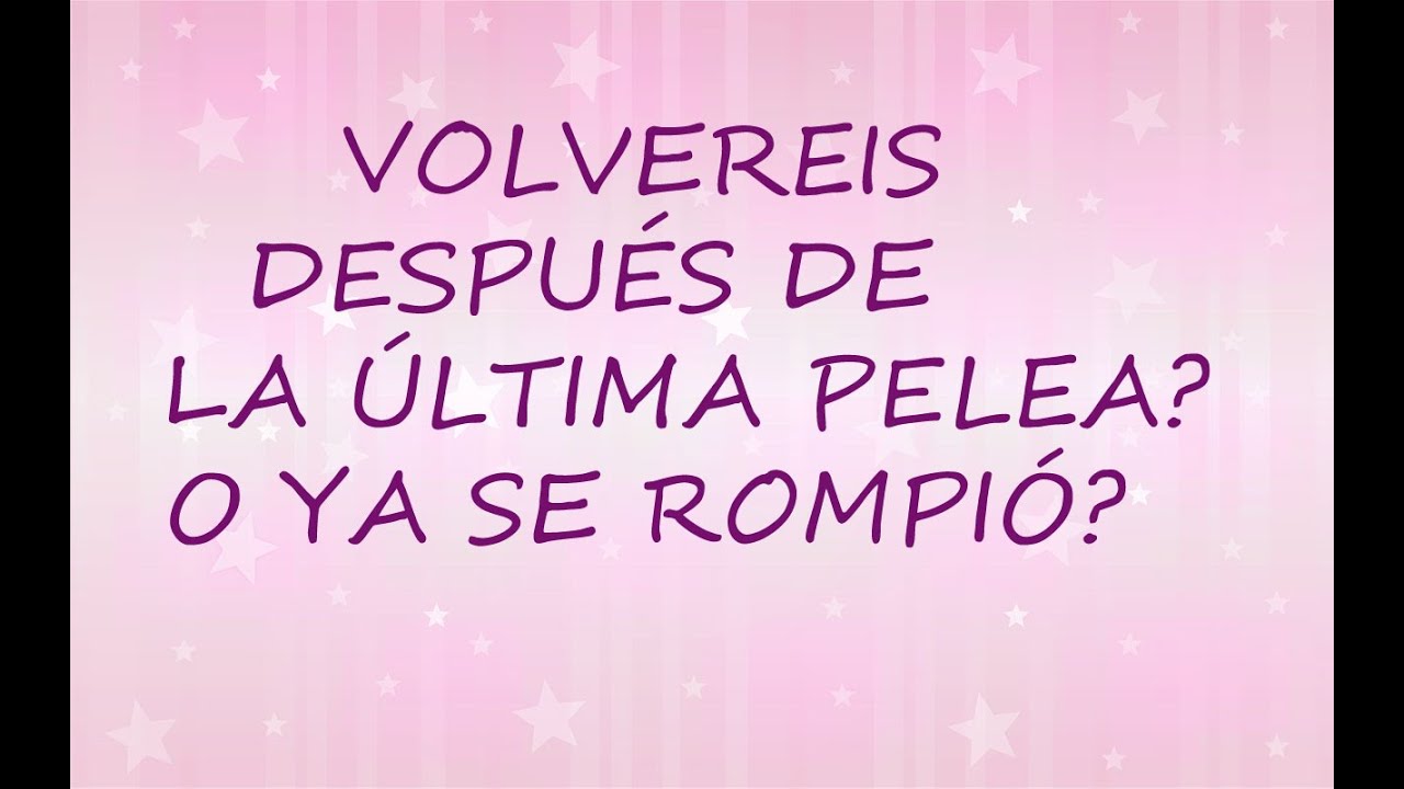 RUPTURA DEFINITIVA O HABRA VUELTA? TAROT INTERACTIVO AMOR