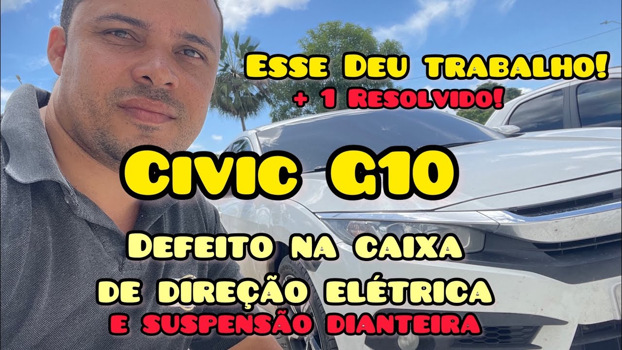 HONDA CIVIC G 10 CAIXA DE DIREÇÃO ELÉTRICA COM FOLGA INTERNA e SUSPENSÃO DIANTEIRA COM DESGASTE!