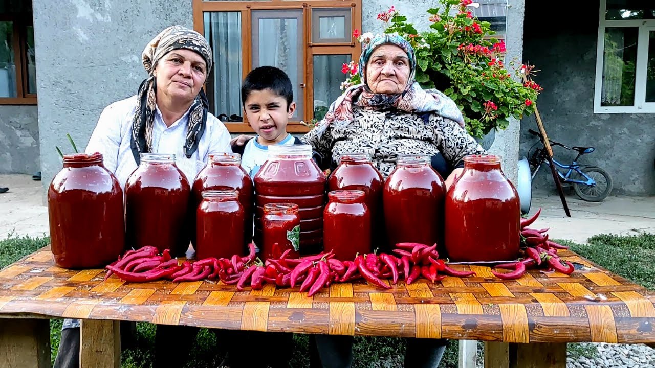 Томатная Паста из Помидоров со Своего Огорода