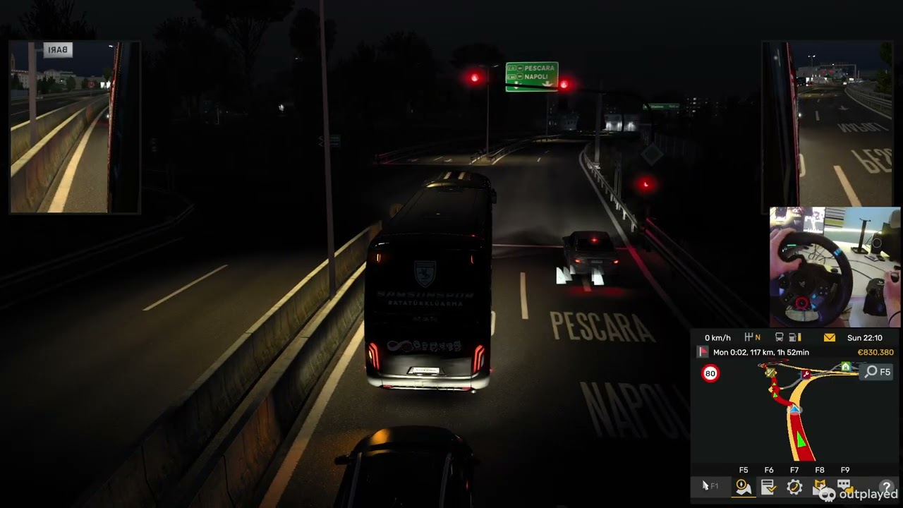 ETS2 logitech g29 bus driving