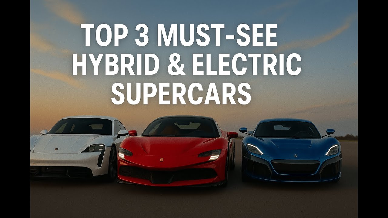 Top 3 Hybrid & Electric Supercars Worth Watching 2025