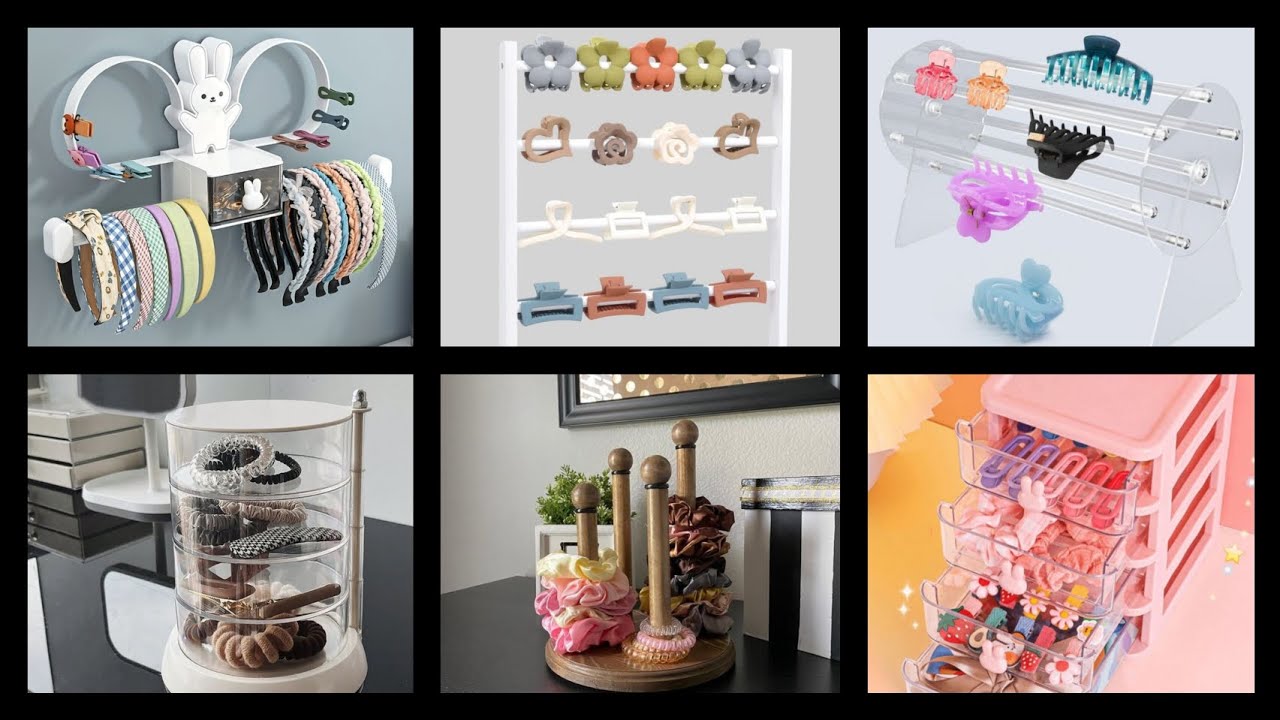 Hair accessories organizer ideas