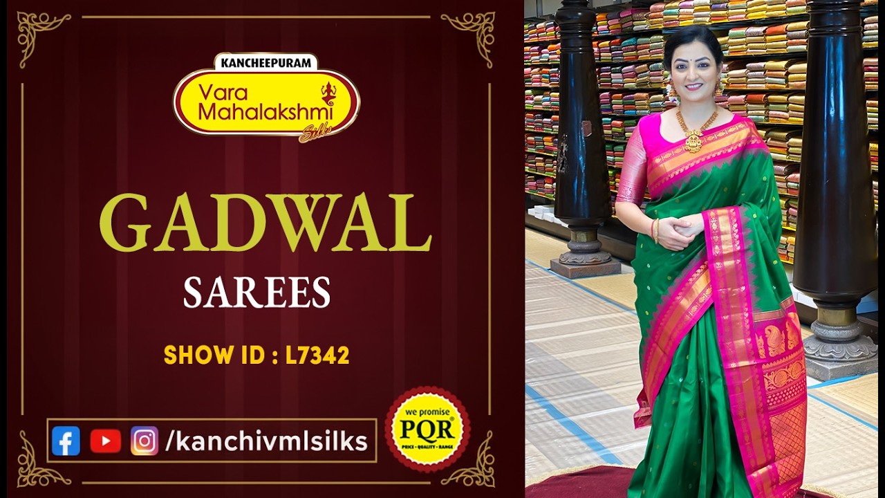 Gadwal Sarees Collection | WhatsApp Number 89 0001 0002 | Kancheepuram Varamahalakshmi Silks LIVE