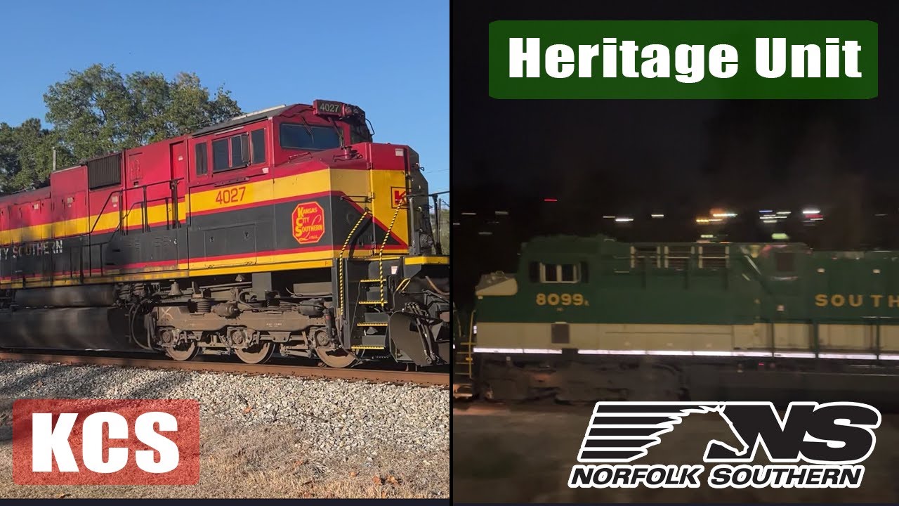 Norfolk Southern GS&F Railfanning. Heritage unit and foreign power. 12/30/25-1/2/26 Valdosta, GA