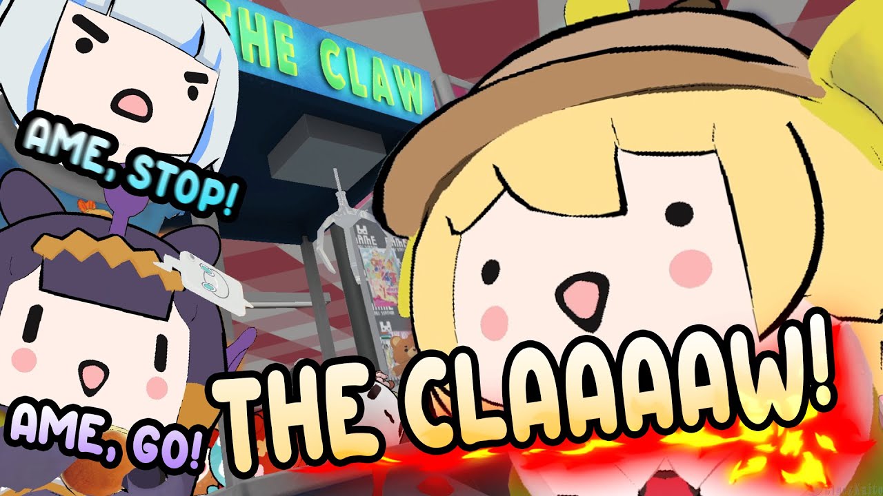 GURA seeks help from INA to stop AME's CLAW GAME ADDICTION! |【POKEMON VIOLET】
