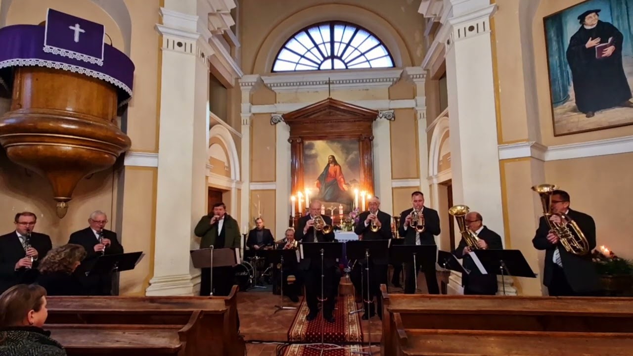 Adventný koncert dychovej hudby Bodovanka v Evanjelickom kostole v Kremnici