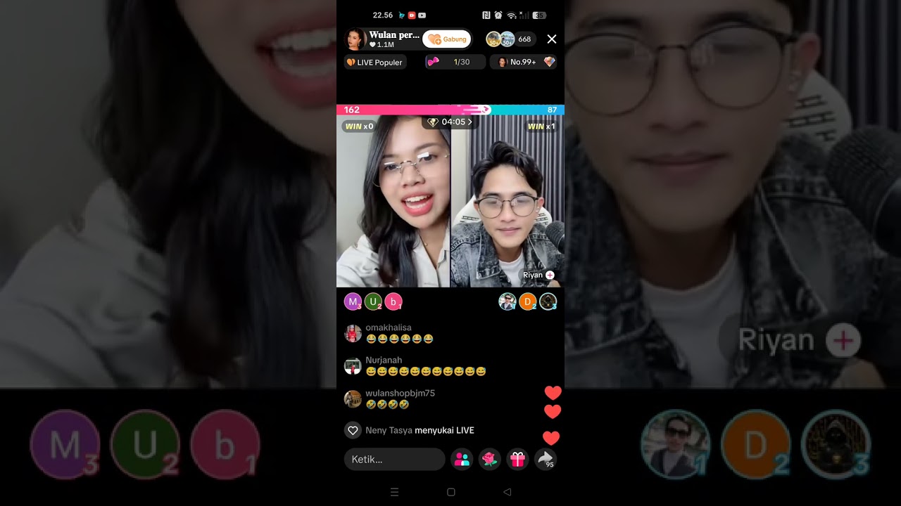 Live Wulan mas Riyan seru-seruan 😂😂 kocak 