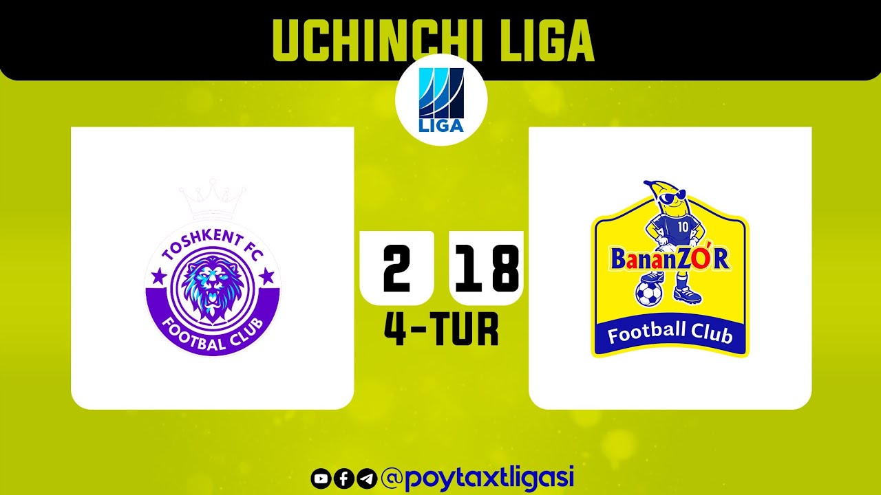 Poytaxt 3-ligasi. 4-tur. FC Toshkent - Bananzo‘r - 2:18