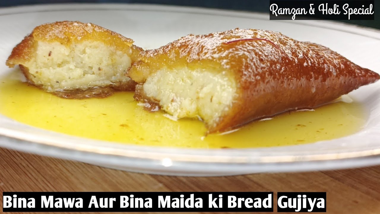 Holi Special Bina Maida Gujiya 🎉 | Market Jaisi Crispy Taste Ghar Par!| Bina Maida Ki Bread Gujiya