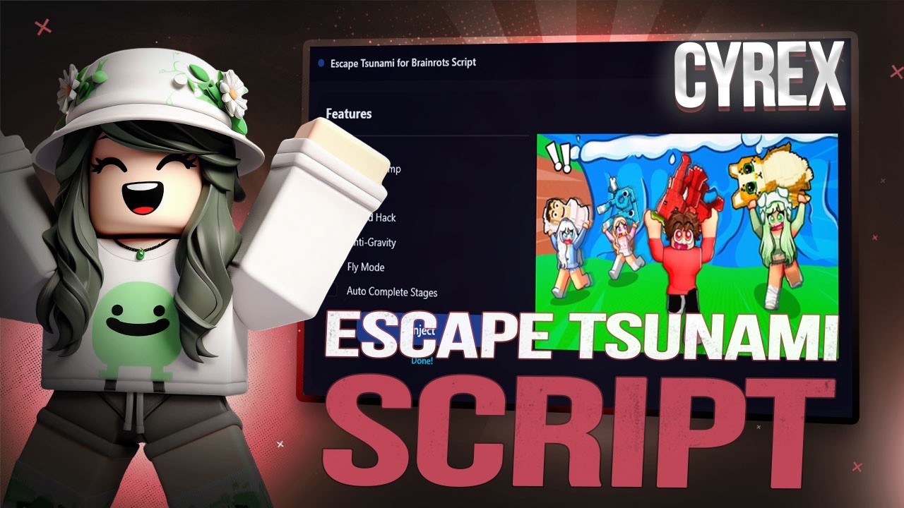 Escape Tsunami For Brainrots Script *NO KEY* - TP TO END, DUPE, ARCADE FARM, AUTO FARM