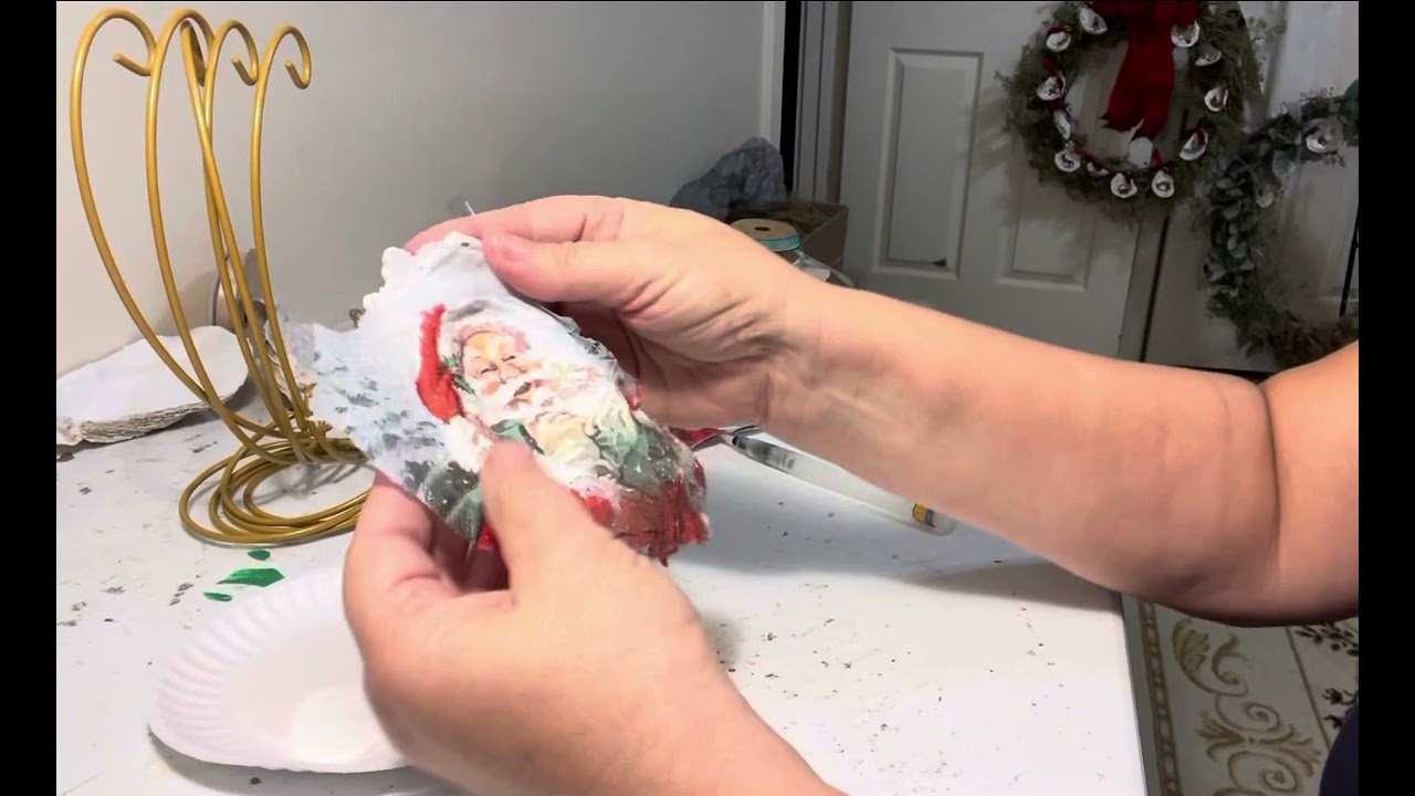 Decoupaged Oyster shell tutorial