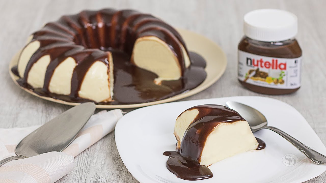Pudim de Leite Ninho c/ Nutella | Não usa ovos, nem vai ao forno | Receita Sandra Dias