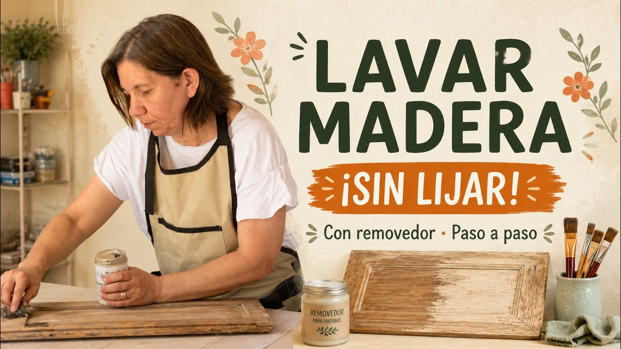 CÓMO LAVAR MADERA (con removedor) / PASO A PASO