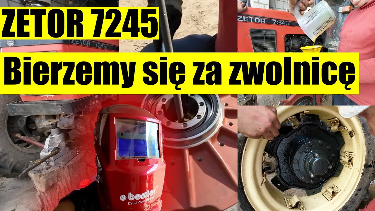 Zetor 7245, Remont zwolnicy, malowanie.
