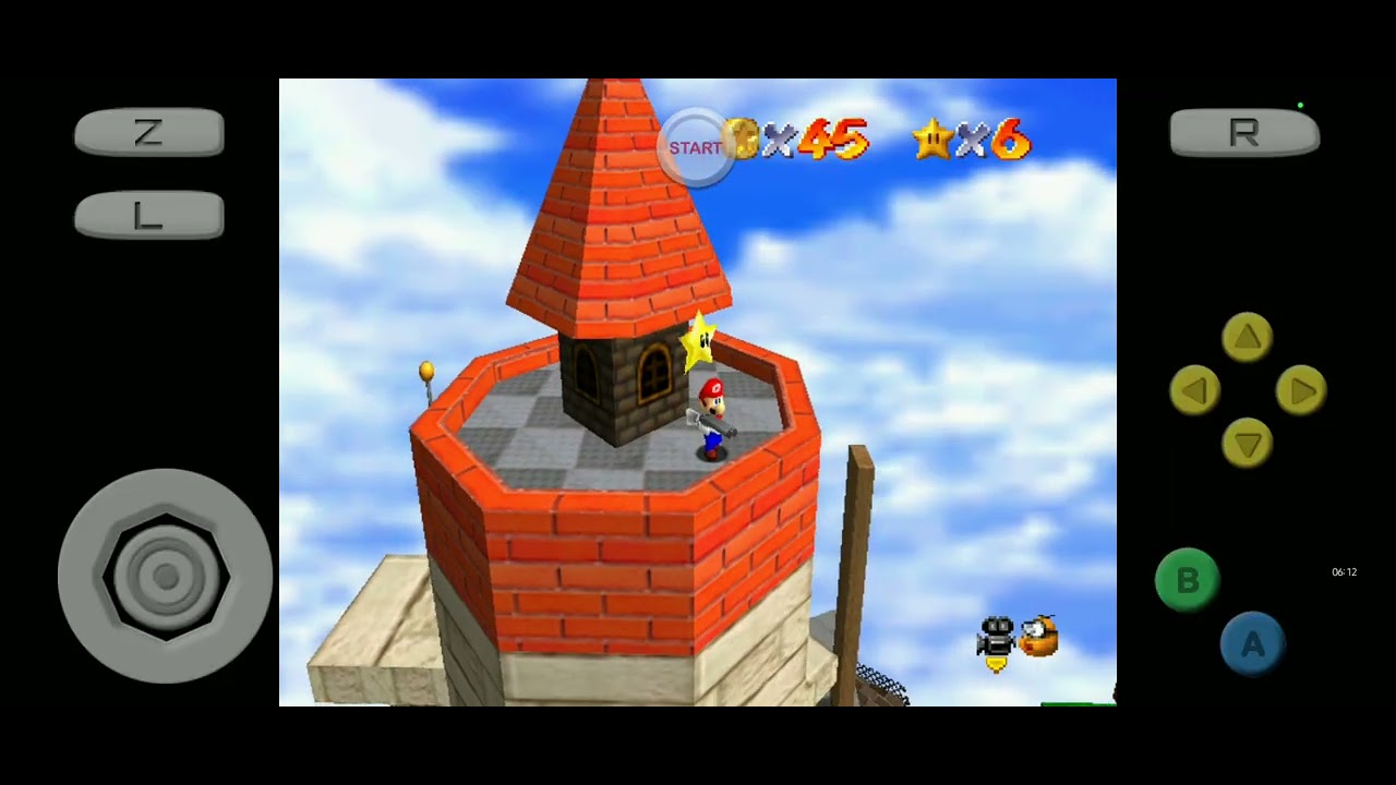 Super mario 64 com. Uma espingarda kkkkk