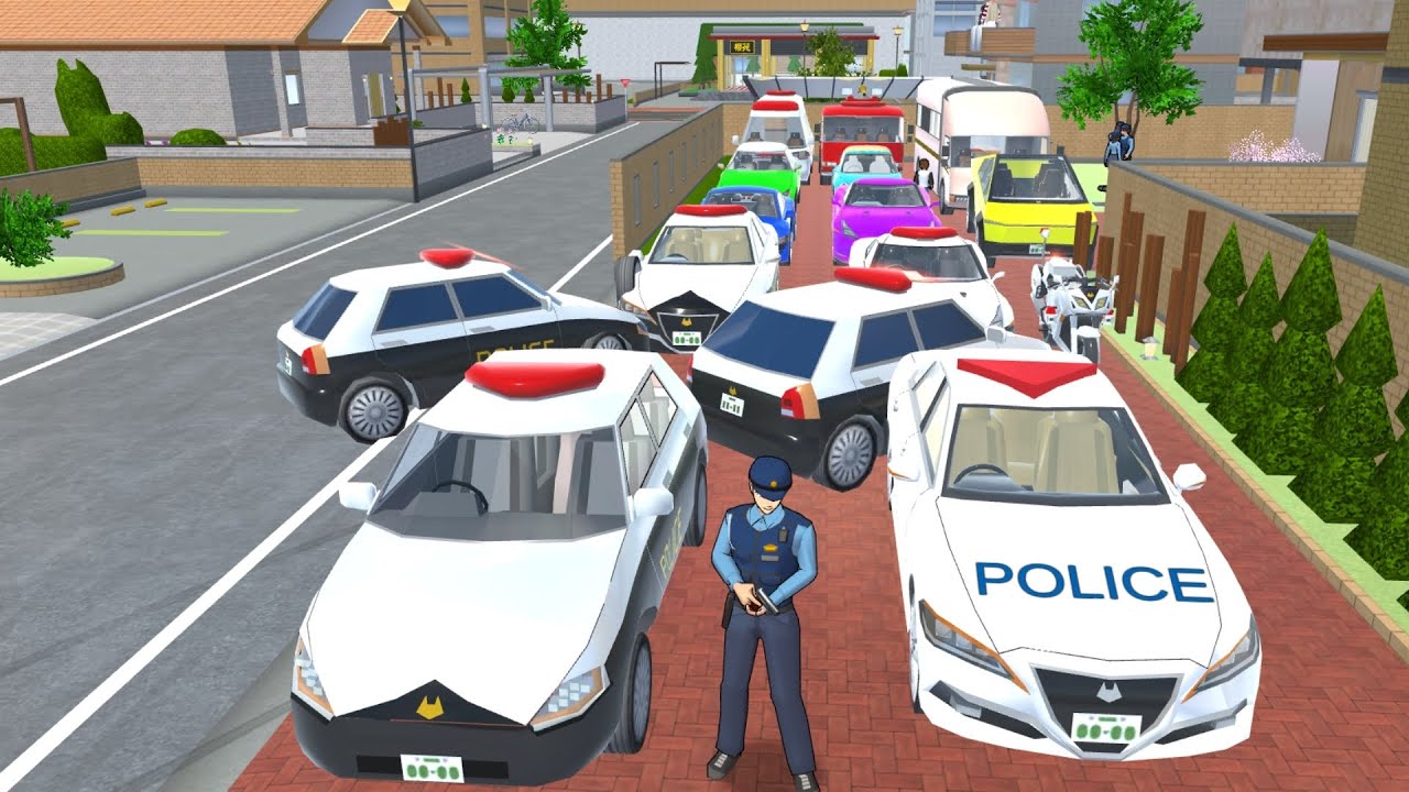 Collection all Police car🚓,ambulance🚑,fire truck🚒 at Home boy part 1 SAKURA School Simulator