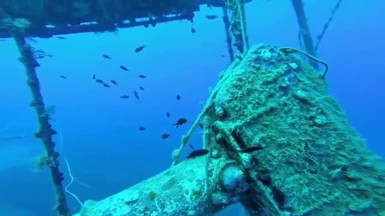Scuba diving a great wreck off Kos