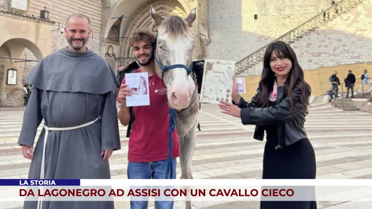 LA STORIA. DA LAGONEGRO AD ASSISI CON UN CAVALLO CIECO