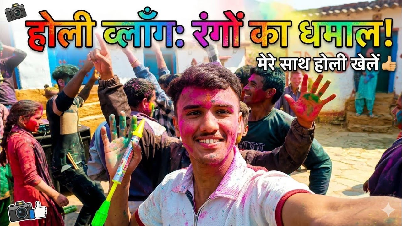 Ghar aate hi holi khelne chale gye dosto ke sath Holi ka celebration kuch esa hoga socha nhi tha h 