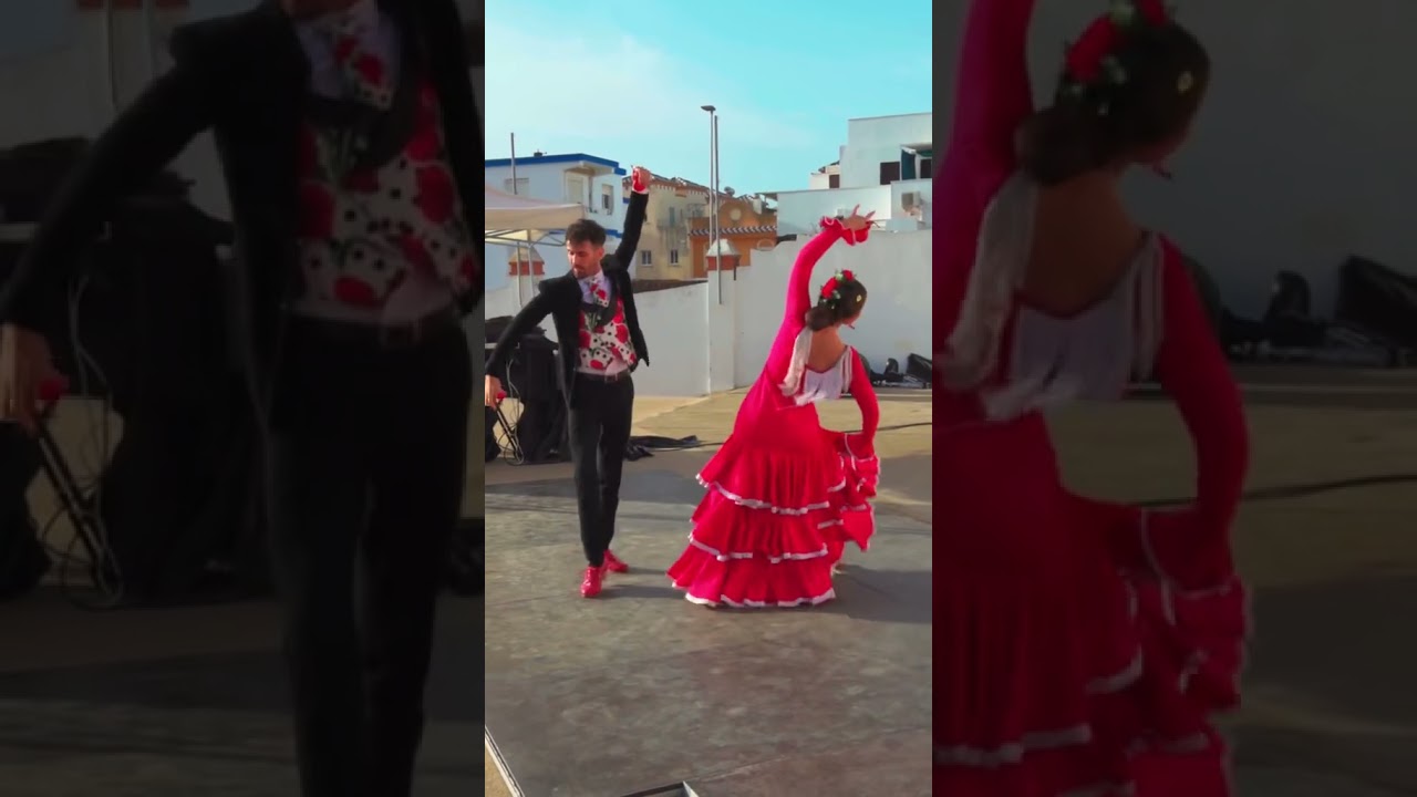 &Aacute;ngel Mar&iacute;n y Alba Guerra bailando Sevillanas con casta&ntilde;uelas #sevillanas #sevilla #flamenco #baile