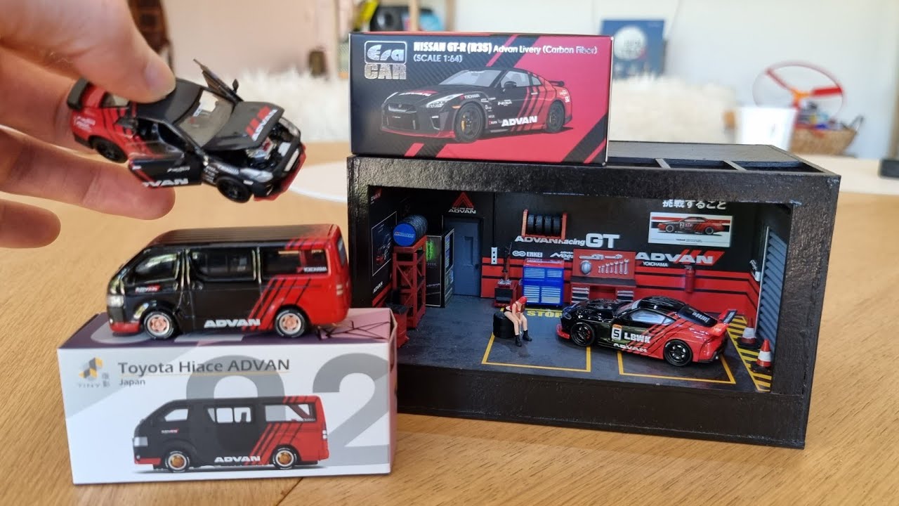 Awesome Diecast Advan Cars from Era Car, Time Micro and HK Tiny including a Advan Diorama #diecast