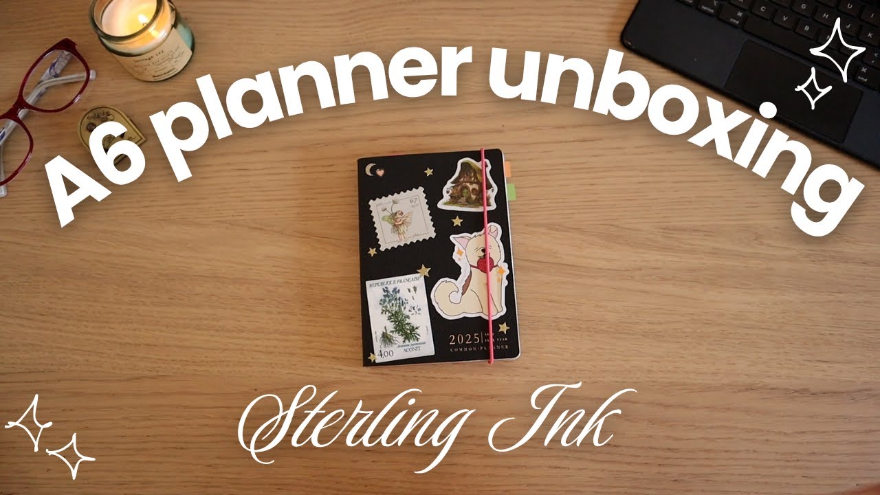✨ Распаковка и настройка ежедневника Sterling Ink A6 Common Planner | Декоративные полоски Time W...