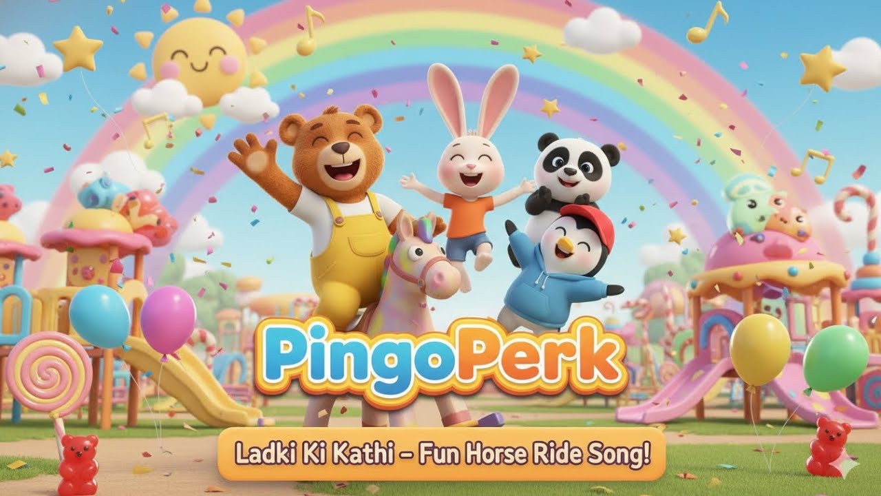 Ladki Ki Kathi 🐴 | Fun Horse Ride Song for Kids | Benny & Friends Cartoon Rhyme