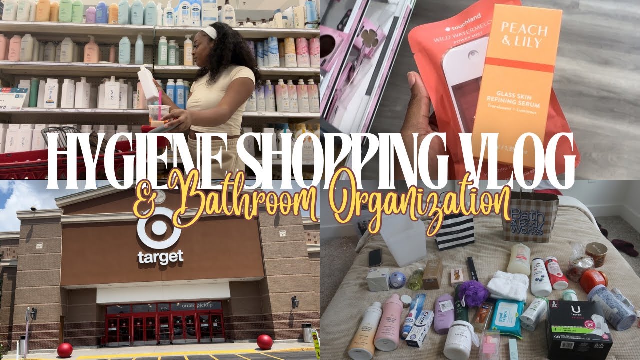 Come HYGIENE SHOPPING with me + organizing my bathroom | hygiene haul, must haves + tips & more