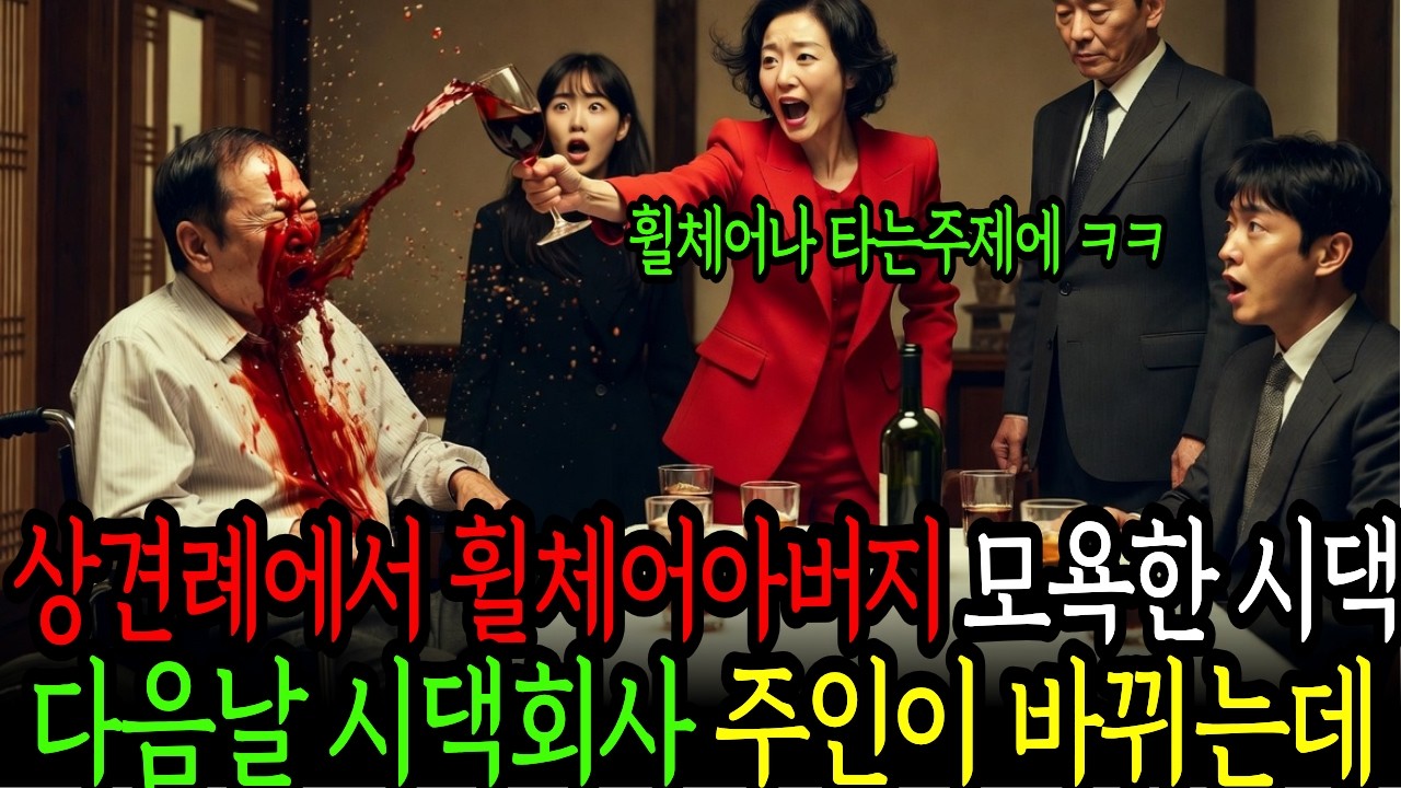 상견례날 휠체어를 탄 아버지를 조롱하고 모욕한 시댁 다음날 시댁회사 주인이 바뀌는데 l 노후사연 l 시니어사연 l 인생사연 l 시니어드라마