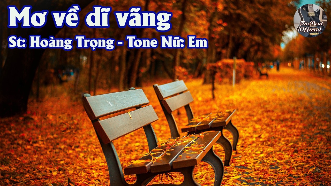 Karaoke Mơ Về Dĩ Vãng Tone Nữ | TAS BEAT