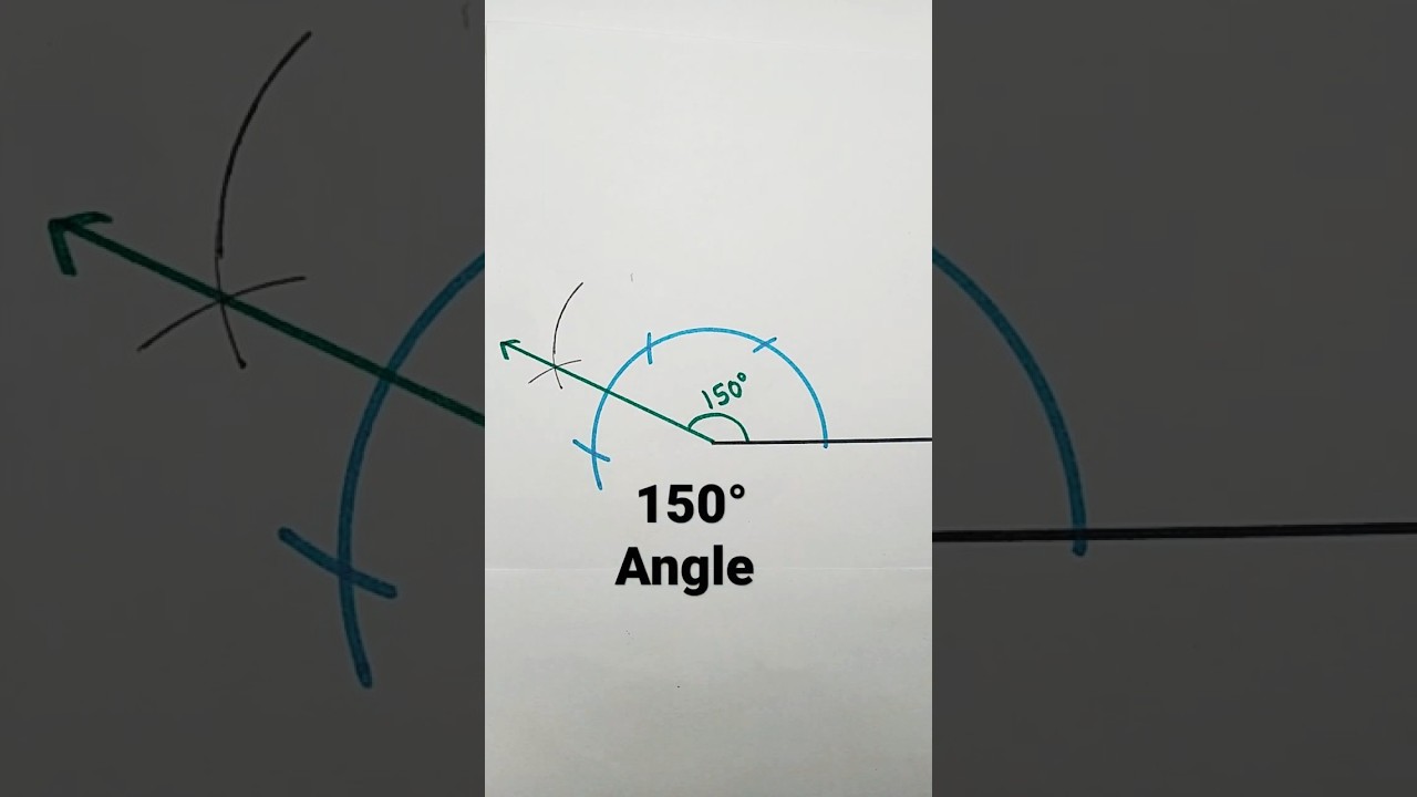150 degree angle with compass | 50&deg; Angle