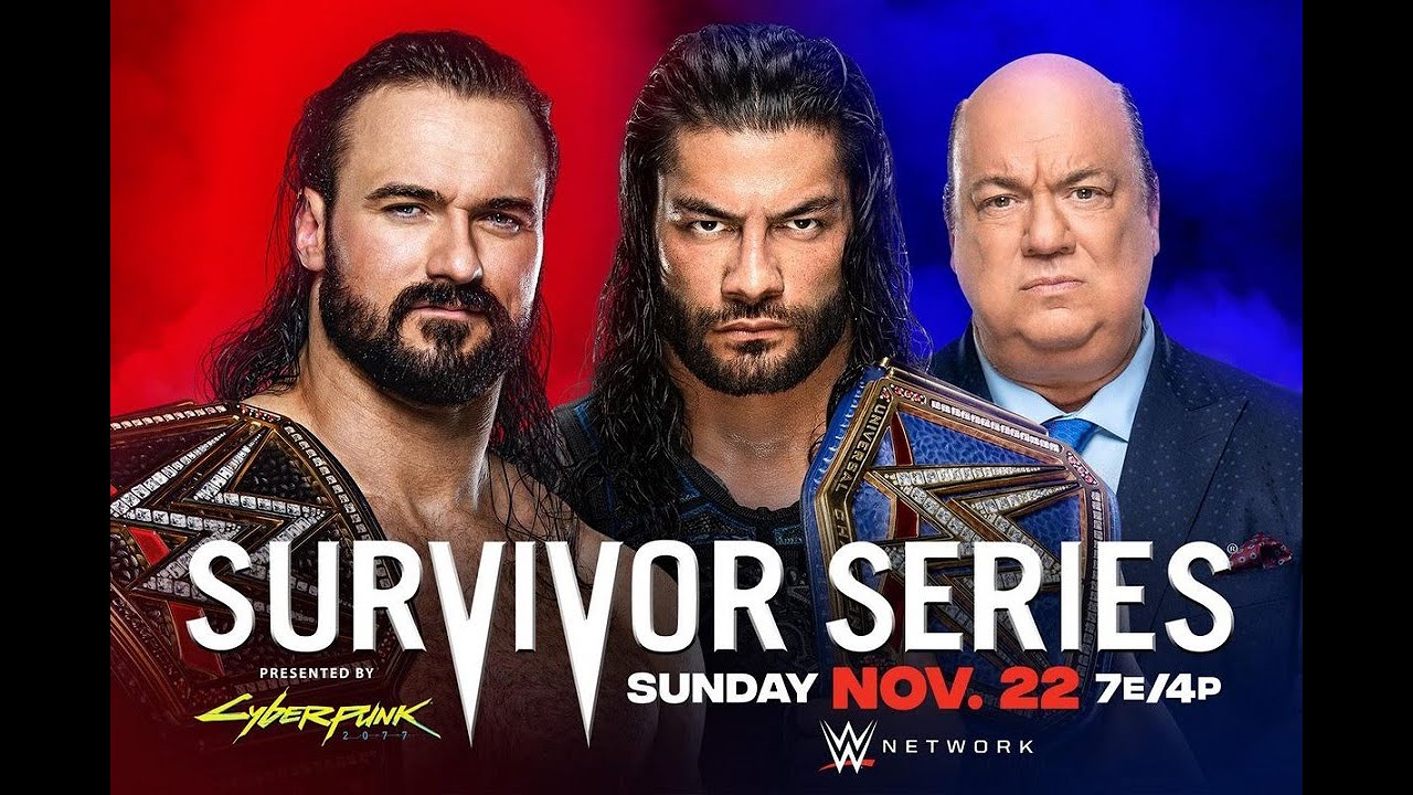 WWE Roman Reigns Vs Drew Mcintyre Survivor Series 2020