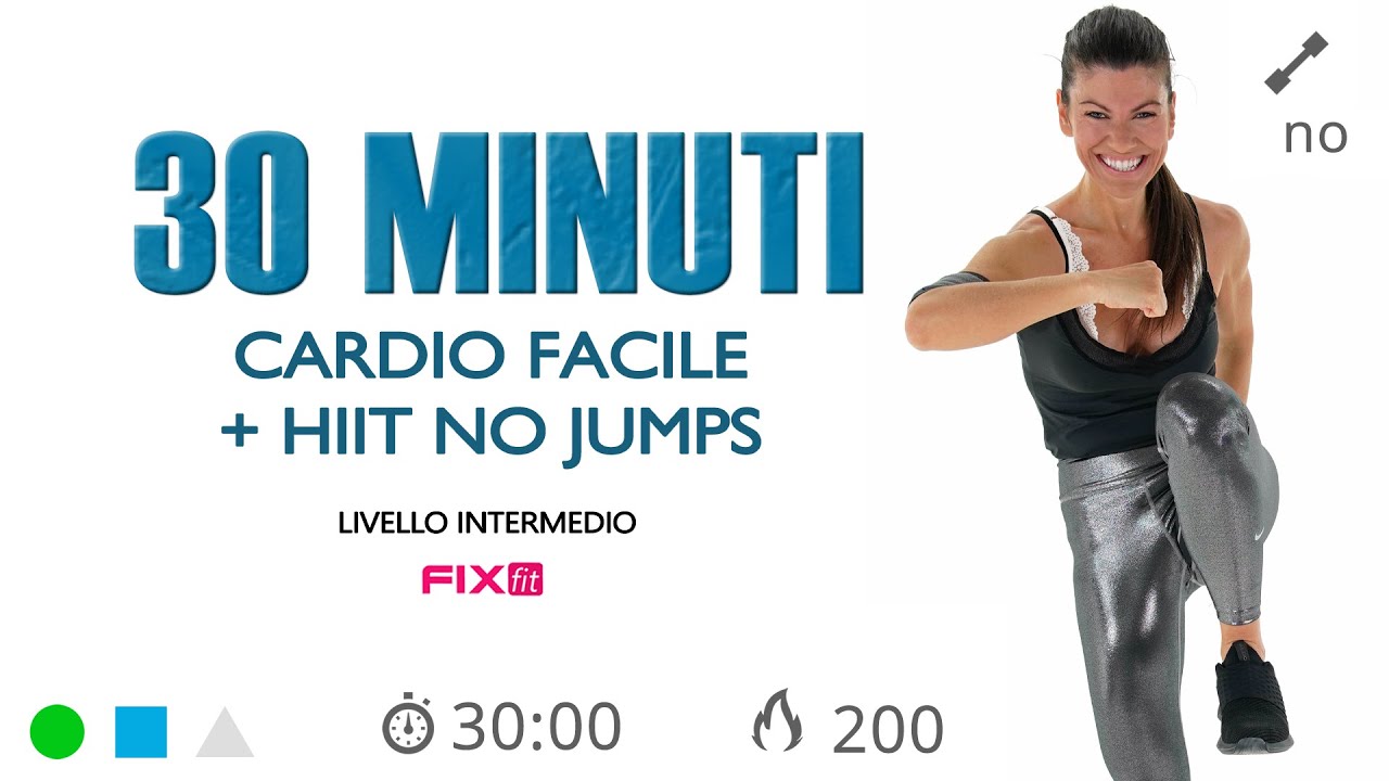 Esercizi Per Dimagrire: Cardio + HIIT Per Principianti Senza Salti