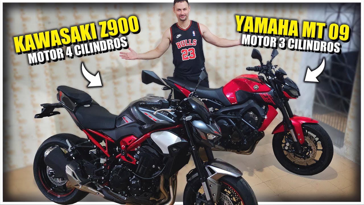Kawasaki Z900 2026 VS Yamaha MT 09 2023 (Qual é o MELHOR?)