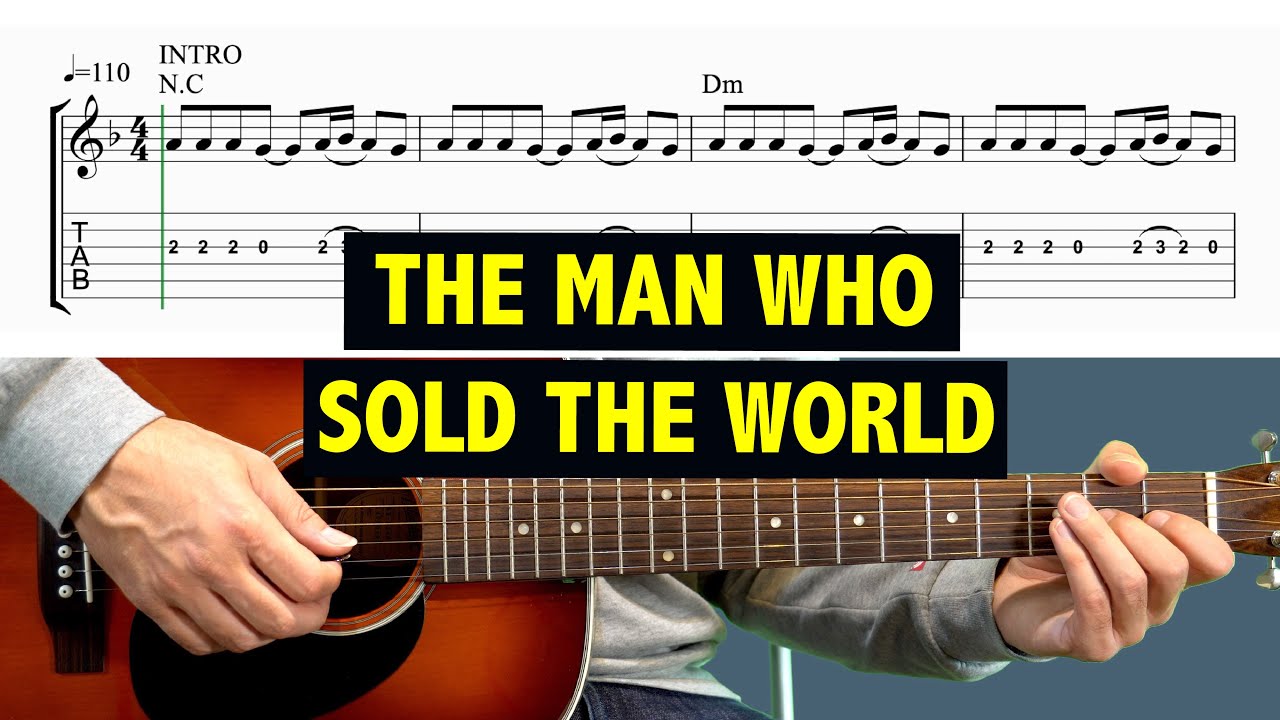 The Man Who Sold The World - Easy Guitar Tutorial (MELODY)