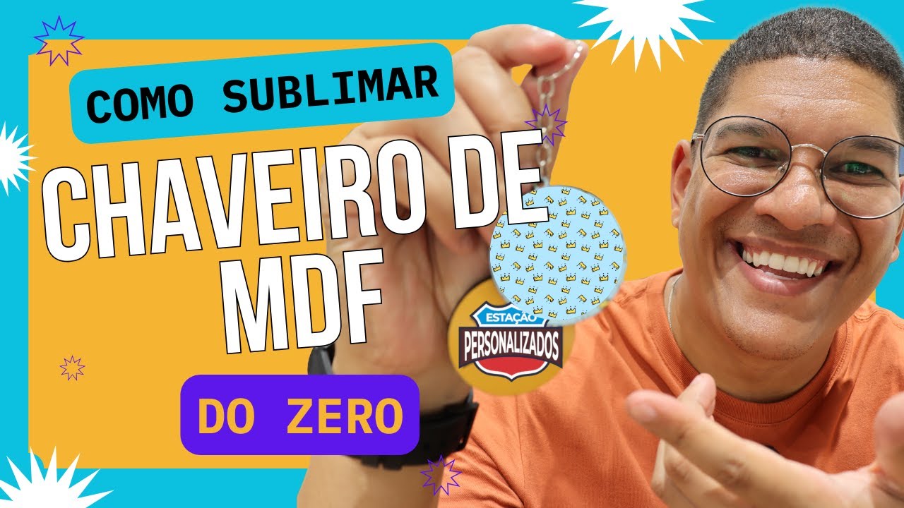 Sublimar Chaveiros de MDF É MAIS FÁCIL Com Esta Técnica
