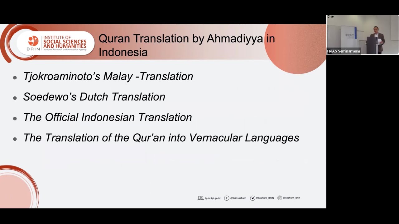 Najib Burhani: The Ahmadiyya Translation of the Qur’ān in Indonesia: Reception and Controversy