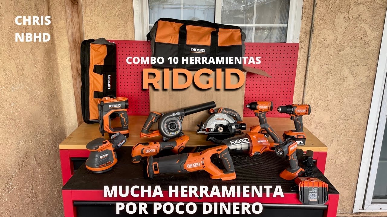Ridgid 10 tool combo kit | todo lo necesario por poco dinero