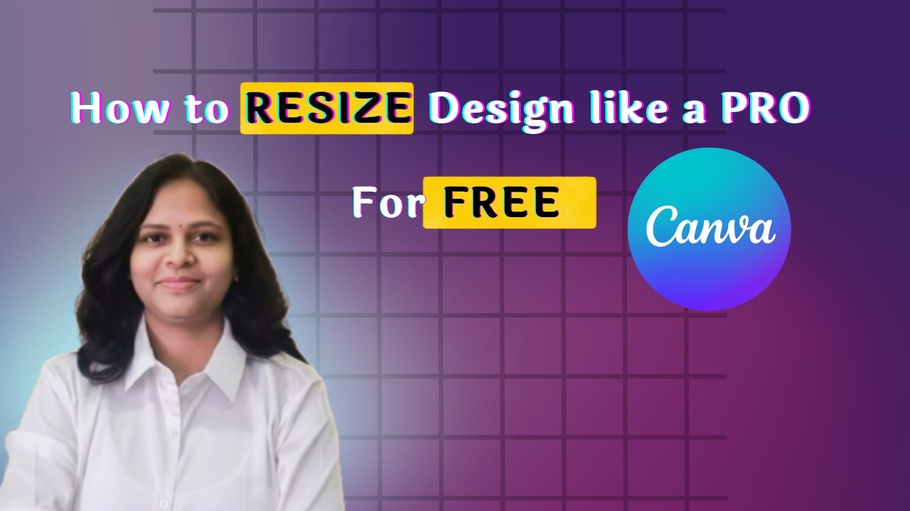 How to Resize design for free on Canva ,step by step tutorial in Marathi