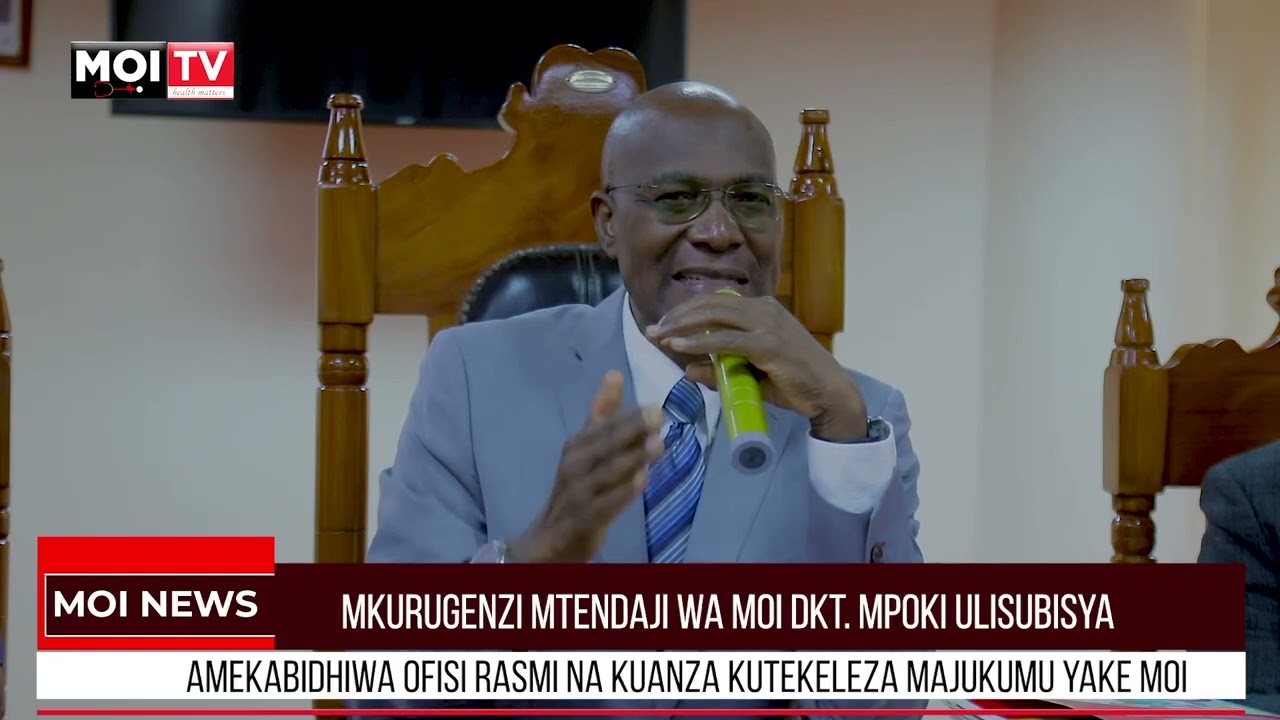MKURUGENZI MTENDAJI WA MOI DKT. MPOKI UKISUBISYA AMEKABIDHIWA OFISI RASMI NA KUANZA MAJUKUMU.