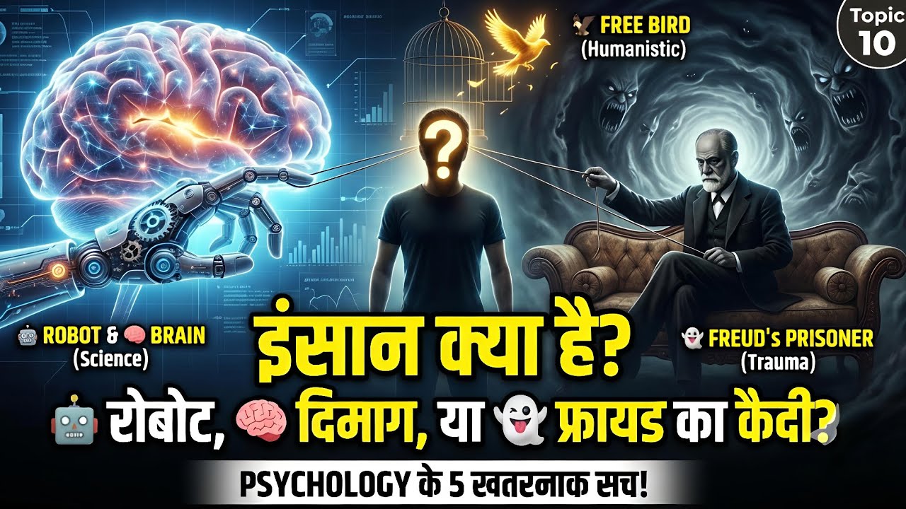 आपके दिमाग को कंट्रोल कौन कर रहा है? 🤯 | 5 Major Approaches of Psychology | Ch 1 Topic 10