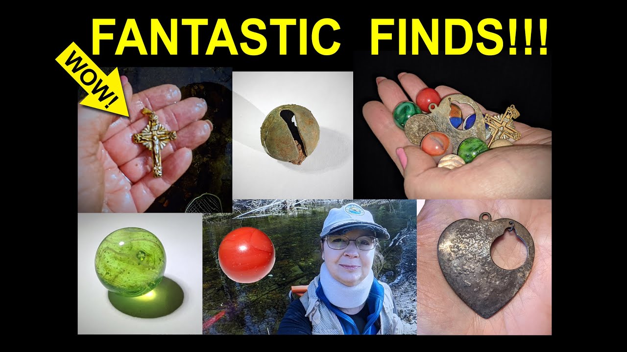 MID-WINTER MUDLARK / MARBLE HUNT! WOW!!! AMAZING FINDS: MARBLES! SILVER! GOLD! MASS RIVER PICKERS