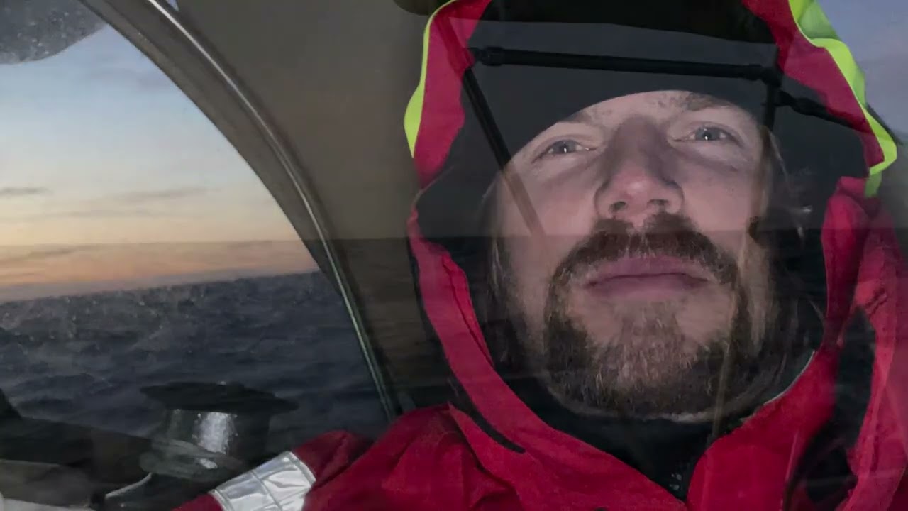 Winter sail in the Baltic sea