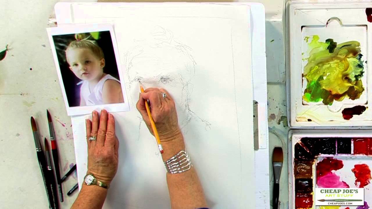 Drawing Techniques with Janet Rogers - Drawing a Portrait