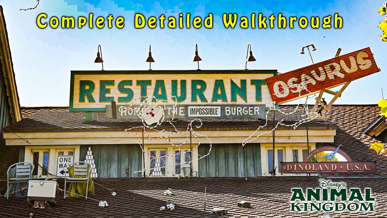 DinoLand USA Restaurantosaurus Complete Walkthrough 4K Disney's Animal Kingdom 2025 12 29